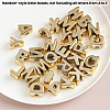 50Pcs UV Plating Acrylic Beads MACR-SP0002-27B-7