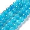 Dyed Natural Malaysia Jade Beads Strands G-G021-02B-02-1