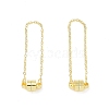 Brass Magnetic Clasp with Cable Safety Chain LS-KK-F839-035G-1