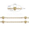 Brass Flat Oval Cable Chains X-CHC018Y-G-3