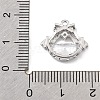 Brass Micro Pave Clear Cubic Zirconia Pendants KK-K371-30P-3