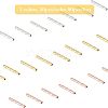 SUPERFINDING 40pcs 2 Color  Brass Tube Beads KK-FH0003-26-4