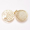 Brass Micro Pave Cubic Zirconia Pendants ZIRC-A009-42G-2