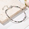 Natural Tourmaline Bead Bracelets BJEW-JB04555-06-7