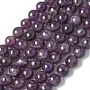 Natural Amethyst Beads Strands G-M445-8MM-01D-3