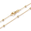 Brass Cable Chain Necklaces NJEW-I247-02G-2