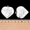 Natural Howlite Pendants GG-K002-04B-3