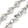 304 Stainless Steel Link Chain Bracelets BJEW-H618-08P-2