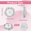 12Pcs Alloy Rhinestone Shank Buttons BUTT-GF0003-66-2