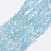 Natural Aquamarine Beads Strands G-F521-39-1