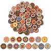 Printed Wooden Buttons WOOD-CJC0007-03-1