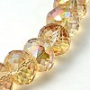 Electorplated Glass Beads X-EGLA-E005-12-1