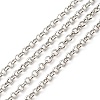 Anti-Tarnish Rhodium Plated 925 Sterling Silver Rolo Chains STER-F052-05P-1