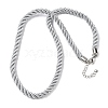 5MM Nylon Twisted Cord Necklace Making FIND-G096-01P-27-1
