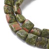 Natural Unakite Beads Strands G-K359-B14-01-4