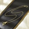 304 Stainless Steel Bicycle Riding Pendant Box Chain Necklaces NJEW-H055-01G-3