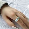 Transparent Acrylic Finger Rings WG2B332-01-1