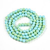 Baking Paint Glass Beads Strands DGLA-N003-8mm-C04-3