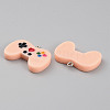 10Pcs Opaque Resin Pendants RESI-WH0035-46D-2