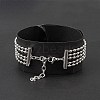 304 Stainless Steel Ball Chains Multi-strand Bracelet for Women BJEW-G669-11S-2