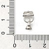 925 Sterling Silver Micro Pave Clear Cubic Zirconia Fold Over Clasps STER-U006-02P-3