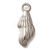 304 Stainless Steel Pendants STAS-P381-05P-1