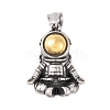 304 Stainless Steel Pendants STAS-K283-33AG-1