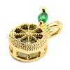 Brass Pave Cubic Zirconia Pendants KK-Q794-01D-G-2