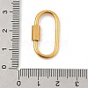 Ion Plating(IP) 304 Stainless Steel Screw Carabiner Lock Charms X-STAS-H107-04D-G-3
