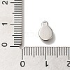 304 Stainless Steel Glass Pendants STAS-B074-02P-03-3