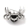 Natural Obsidian Brooches G-A224-01AS-13-2