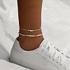 2Pcs Glass Seed Beaded Anklets Sets WGC96C8-07-1