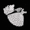 Dress Carbon Steel Cutting Dies Stencils DIY-A008-08-3