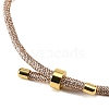 Adjustable Round Polyester Braided Cord Bracelet Making FIND-G117-01G-02-2