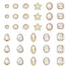 100Pcs Teardrop/Heart/Star Sew on Rhinestones FIND-TA0006-69B-2