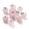 Natural Rose Quartz Pendants G-Z022-01N-1