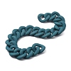 Handmade Rubberized Style Acrylic Curb Chains AJEW-JB00755-4