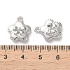 Rack Plating Alloy Rhinestone Pendants FIND-M038-19P-3