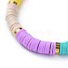 Handmade Polymer Clay Heishi Beads Stretch Bracelets BJEW-JB04487-M-3
