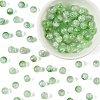 100Pcs Transparent Spray Painted Crackle Glass Beads GLAA-YW0005-15B-1