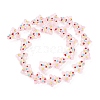 Handmade Bumpy Glass Beads Strands LAMP-F032-08H-2