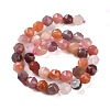 Natural Red Botswana Agate Beads Strands G-NH0021-A30-02-3