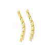 Brass Twist Tube Beads KK-U057-06G-1