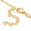 Brass Micro Pave Clear Cubic Zirconia Pendant Necklaces NJEW-M220-05B-G-3