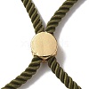 Half Finished Twisted Milan Rope Slider Bracelets FIND-G032-01G-17-5