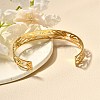 304 Stainless Steel Open Cuff Bangles for Women BJEW-Z083-02G-03-3