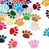 36Pcs 36 Colors Paw Print Computerized Embroidery Cloth Iron on Patches PATC-TAC0001-08-10