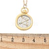 Brass Twelve Constellations Tarot Pendant Necklaces NJEW-Q006-01K-G-3