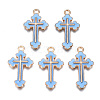 Alloy Enamel Pendants ENAM-S121-059D-1