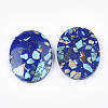 Assembled Synthetic Imperial Jasper and Natural Lapis Lazuli Pendants G-S329-063-2
